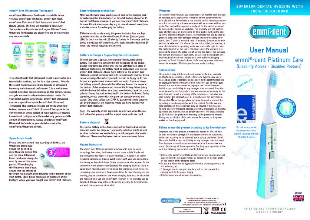 anleitung platinum care de