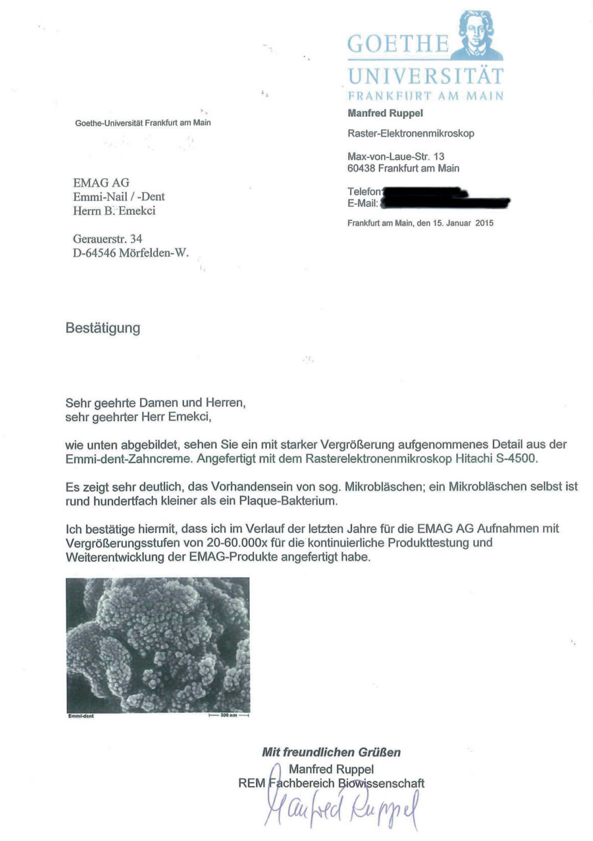 bestatigung goethe universitat