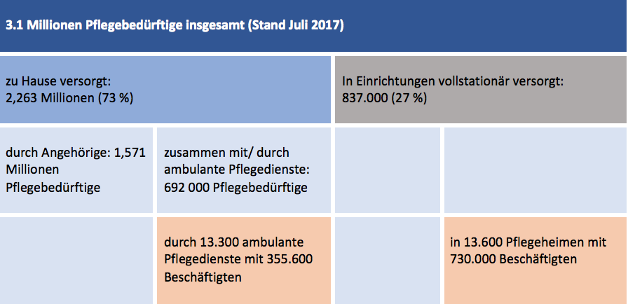 Wer pflegt wie viele