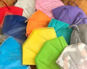 maske bunt tisch auswahl