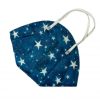 FFP2-Maske Muster Sterne Blau