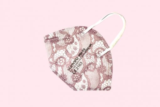 maske rosa floral farbe