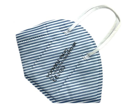 FFP2 Atemschutzmaske maritim blau weiss Streifen